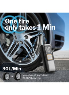 Buy Tire Inflator Portable Air Compressor Air Pump for Car Tires by  w/Auto-Shutoff Air Compressor for Car (160PSI) Powerful And Portable Tire Inflator Compact Bike Pump in UAE