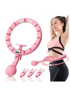 اشتري Smart Hula Hoop, Hula Hoops for Adults Weight Loss Plus Size, Weighted Hula Hoop for Easy Removal Adjustable Massage with Smart Counter, Infinite hoop Adjustable Auto-spin Ball Weight في السعودية