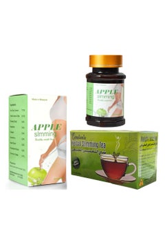 Buy Apple Slimming Capsule And Constant Tea Pack Of 2 in UAE