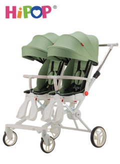 Buy Double Stroller for Baby and Child,Rotating Seat,Sturdy and Easy Folding Design,Twin Stroller with Footboard,Awning in UAE