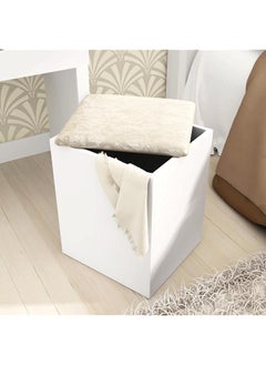 اشتري Pouf White 38 X 49 X 35 Cm في السعودية