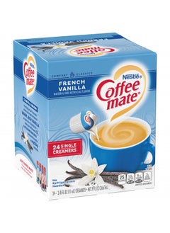 Buy Coffee-Mate Coffee Creamer Liquid Singles, French Vanilla, 24 Count (Pack Of 4) in UAE