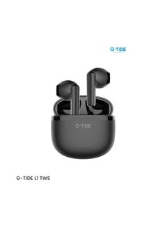 Buy Gtide L1 Half In-Ear Wireless bluetooth Headphones with Dual mic and noise cancellation - Black in Egypt