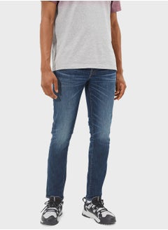 Buy Mid Wash Slim Fit Jeans in Saudi Arabia