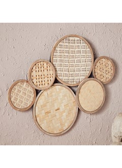 Buy Reza Bamboo Wall Decor 70 x 78 x 5 cm in UAE