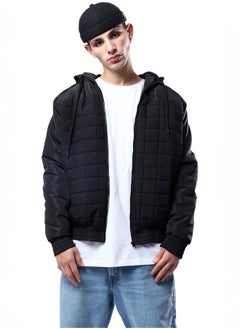 اشتري Quilted Squares Black Waterproof Jacket في مصر