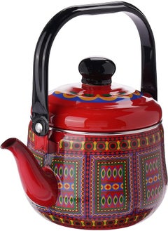 Buy Enamel Kettle 1.3 Liter Capacity Red in Saudi Arabia