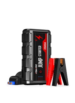 Buy Car Jump Starter 3500A Peak 26800mAh 12V Super Safe Jump Starter(Up to All Gas, 10.0L Diesel Engine), with USB Quick Charge 3.0 (3500A/26800mAh) in UAE