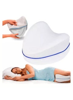 Buy Memory Foam Leg and Knee Pillow with Cover - For Leg, Back and Knee Pain for Side Sleepers and Improve Sleep Quality - Suitable for Pregnant Women in Egypt