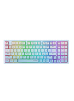 Buy Z-94 RGB Wireless Mechanical Gaming Keyboard,Bluetooth 5.0 wireless USB 2.4G 3 mode 94 Keys Keyboard for Compute PC Laptop White Switches in Saudi Arabia