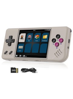 Buy ANBERNIC RG28XX Handheld Game Console 2.83 inch 640*480 IPS Screen Linux System 3100mAh Video Retro Player Support HDMI Output TV 2.4G Wireless/Wired Controller Supports Music Video Player (Grey) in Saudi Arabia