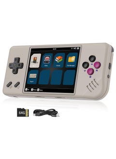 Buy ANBERNIC RG28XX Handheld Game Console 2.83 inch 640*480 IPS Screen Linux System 3100mAh Video Retro Player Support HDMI Output TV 2.4G Wireless/Wired Controller Supports Music Video Player (Grey) in Saudi Arabia