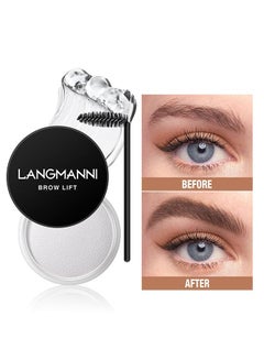 Buy Eyebrow Wax, Brows Soap Eyebrow Styling Wax for Lamination Effect, Clear Eye Brow Gel Waterproof & Long Lasting, Brow Soap for Eyebrows Freeze Without Residue (Transparent) in Saudi Arabia