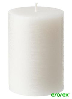 Buy Scented pillar candle Scandinavian Woods white 30 hr in Saudi Arabia