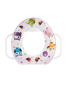 Buy Soft Toilet Seat Padded With Hand Drawings That Helps Relax, For Children, Boys And Girls, Toilet Training Potty, Multi-Colored in Egypt