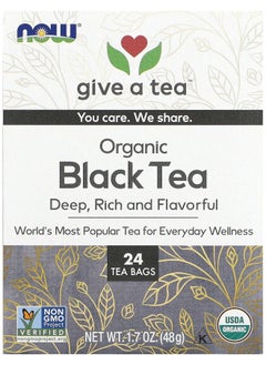 اشتري Organic Black Tea 24 Tea Bags 1.7 oz (48 g) في الامارات