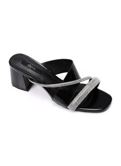 Buy Slip On Strased Mid Heeled Slipper in Egypt