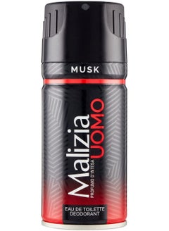 Buy Malizia Uomo Musk Eau de Toilette Deodorant For Men, 150Ml in Egypt