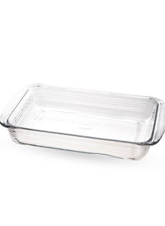 Buy Glass Oven Tray Size 40x25x7 cm Made in Brazil in Saudi Arabia