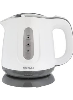 Buy Sonai 1100W 1L Plastic Kettle, White, SH-2000Automatic power off indicatorWater level indicatorDetachable and washable filterConcealed stainless steel heating element360 degree swivel base304 stainless steelLifetime in Egypt