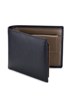 اشتري Leather Men's Wallet with Coin Pocket, RFID Blocking Slim Bifold Credit Card Wallet with ID Window(Dark Khaki) في السعودية
