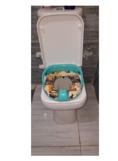 Buy Padded Potty Base For Children And Two Hands Placed On The Bathroom Base - Multi-Colored in Egypt