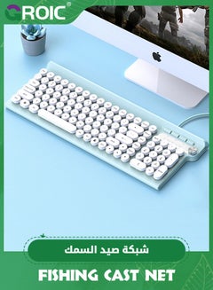 Buy Computer Keyboard Wired, Plug Play USB Keyboard with Large Number Pad, Caps Indicators, Foldable Stands, Full Size Keyboard for Windows PC Laptop in Saudi Arabia