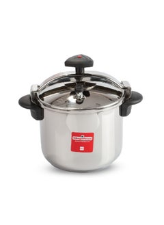 Buy Stainless Steel Pressure Cooker Silver and Black 8 Liter 38201888 in Saudi Arabia