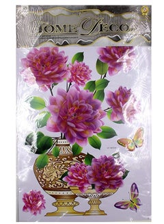 Buy home decor sticker 7D 8D Vase Flower Decorative Sticker Wall sticker 3D home decoration in Egypt