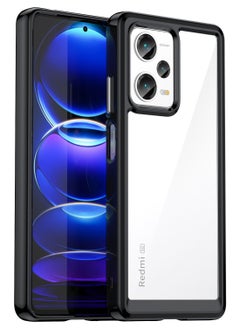 اشتري Phone case for Xiaomi Redmi Note 12 Pro Plus Clear Back Soft TPU Shockproof Bumper Protection Cover في السعودية