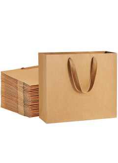 Buy Paper Bags 12.5X4.5X11 25Pcs Gift Bags Heavy Duty Kraft Brown Paper Bags With Handles Large Party Gift Bags Shopping Bags Retail Merchandise Bags Wedding Party Favor Bags Paper Sacks in UAE