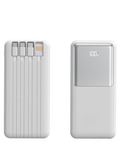 Buy PB-283 20000mAh Waterproof Power Bank with Quick Charge, PD22.5W Output, LED Display – White in UAE