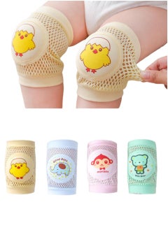 Buy 4 Pairs Baby Knee Pads for Crawling, Breathable Summer Baby Crawling Knee Pads, Anti Slip Adjustable Knee Pads, High Elastic Soft Baby Knee Protectors Leg Warmers for Baby Toddler Girls Boys in Saudi Arabia