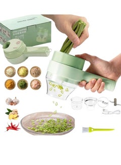 Buy 4 in 1 Electric Vegetable Cutter Portable Cordless Small Slicer Cutter in Egypt