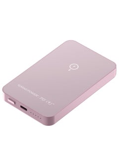 Buy Q.Mag Power 6 5000mAh Magnetic Wireless Battery Pack compatible with Magsafe - Pink in UAE