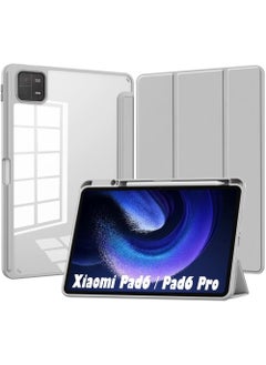 Buy Case Compatible with Xiaomi Mi Pad 6/6 Pro 11.0 Inch 2023 Slim Protective Case Cover with Pencil Holder Auto Wake/Sleep Transparent Smart Case Tablet Cover for Xiaomi Pad 6 in UAE