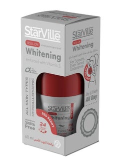 Buy Starville Whitening Roll on Redberry 60 ml in Saudi Arabia