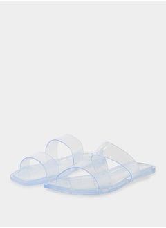 Buy Clear Strap Flat Slides in Saudi Arabia