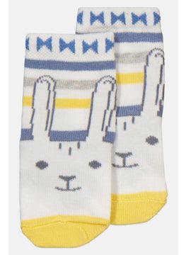 اشتري Toddlers Boy1 Pair Socks, White/blue في الامارات