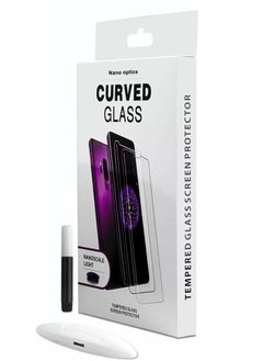 Buy UV Tempered Glass For Huawei X9A , 3D Curved Edge High Definition Anti Scratch 9H Hardness Bubble-Free UV Tempered Glass Protector Compatible with  Huawei X9A - Clear in UAE