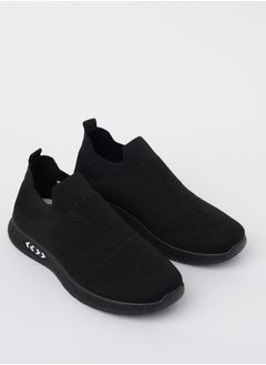 Buy Cobblerz Men's Slip-on Low Top Sneakers BLACK in UAE