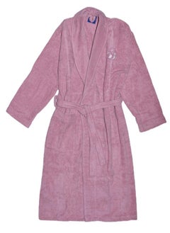 Buy Egyptian cotton bathrobe size 4xl purple in Saudi Arabia