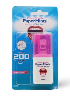 Buy Paper Minutes Mouth Freshener, Strawberry Flavor, 200 sprays in Saudi Arabia