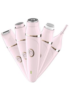 Buy 5 In 1 Multifunctional Women Electric Epilator Set Waterproof USB Hair Remover Shaver Cleaner Brush Set in Saudi Arabia
