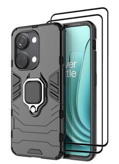 اشتري ل OnePlus Nord 3 Phone Case مع 2 واقيات شاشة زجاجية ، حافظة هاتف مقاومة للصدمات مزدوجة الطبقة من الدرجة العسكرية مع حامل حلقة مغناطيسية في السعودية