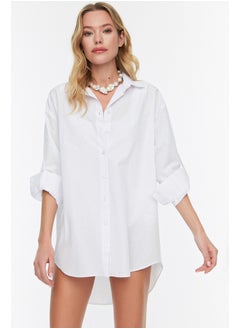 Buy White Woven Shirt TBESS22GO0664 in Egypt