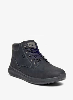 Buy Men Panelled Lace-Up Chukka Boots in Saudi Arabia