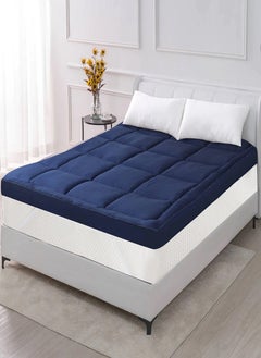 Buy Mattress Topper Heavy Filled Box Design Stiched 10cm Thickness 180x200cm in UAE