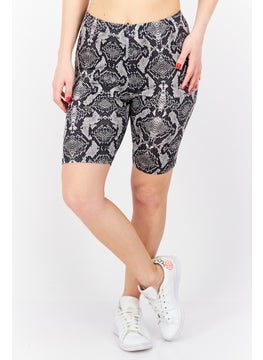 اشتري Women Printed Biker Shorts, Snake في الامارات