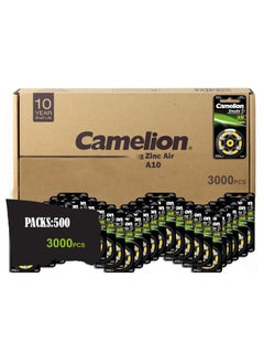 اشتري Camelion 15056010 Zinc Air Button Cells without Mercury A10/ZL 10/1.4 Volt Pack of 6 500 Packs في مصر